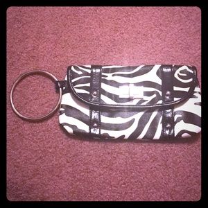 Chateau Zebra Wristlet/Clutch PERFECT CONDITION